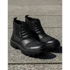 Bota Trabalho Pedreiro Construtor Pintor Segurança Couro Legítimo Masculino Coturno Bico Pvc