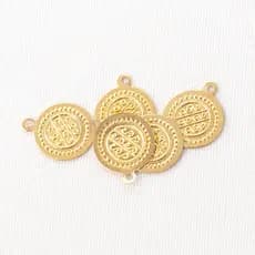 Medalhinha Cigana - 10mm - Dourado - 50 Peças