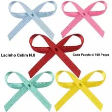Laço Lacinho Cetim N.0 - 100 Peças