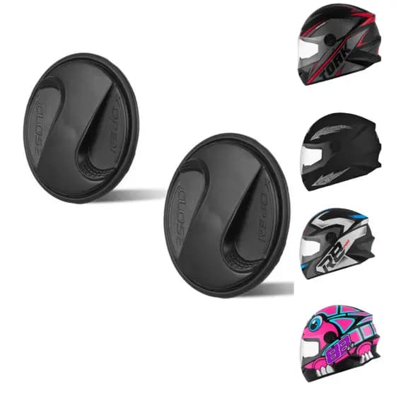 Botão Parafuso reparo Trava da Viseira Reparo Capacete Pro Tork Evolution / New Four / New Four Kids Preto