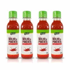 Molho De Pimenta Vermelha Original Tradicional 200ml Soeto Sem Glúten Jalapenho Coxinha Porção