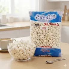 Kit 5 kg Suspiro Mini Doce Crocante Tradicional Festa Sobremesa Receitas Merengue Doceria