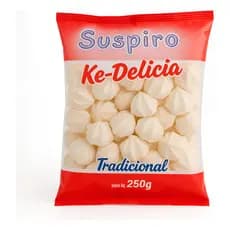 Kit Suspiro Ke-delícia Tradicional 250g Merengue Doces Sobremesa