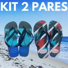 Kit 2 Pares de Chinelo Masculino Adulto Antiderrapante Promocao