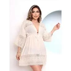 Saída de Praia Quadrada Feminina Verão Nova 25014