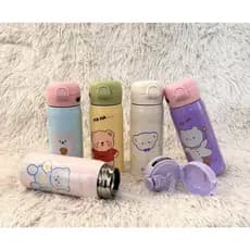 450ml Padrão Dos Desenhos Animados Copo Térmico Aço Inoxidável Portátil De Água Saltando Capa Caneca