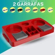 bandeja para servir café para duas garrafas térmicas Unitermi p/ cozinha escritorio casa decoração