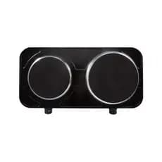 Fogão Elétrico Agratto 2 Pratos 2000W Mesa Portátil Preto Cozinha Rápida Sem Gás Camping 110V 220V N