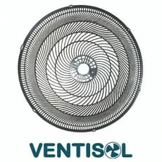 Par Grades Ventilador 50cm Ventisol Frontal Traseira Original Reposição Peça Proteção Aço Preto Kits