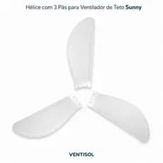 Hélice com 3 pás para ventilador de teto Sunny VENTISOL  f1