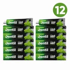 Kit 12 Creme Dental Ultra Mint Dentil 70g - Sem Flúor com Xilitol