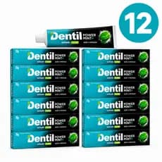 Kit 12 Creme Dental Power Mint Dentil 70g - Sem Flúor Com Cálcio