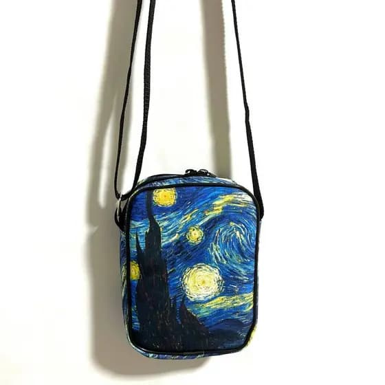 Shoulder bag bolsa lateral Van gogh pintura arte a noite estrelada