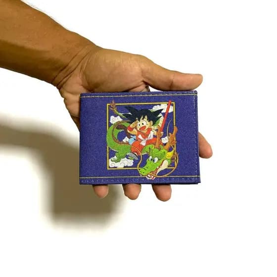 Carteira slim dragon ball goku esferas do dragão desenho geek anime cartoon