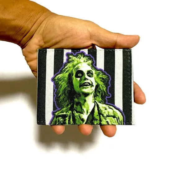 Carteira slim Beetlejuice filme terror horror trash halloween
