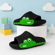 Chinelo Slide Nuvem Infantil Menino Jacaré Macio Confortável