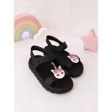 Sandália Infantil Menina Unicórnio Feminina Casual Delicada Luxo Leve Promoção Dia Dia