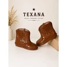 Bota Infantil Menina Menino Texana Boiadeira Coturno Botinha Feminina Confortável Fivela Volta As Aulas