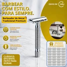 Aparelho de Barbear Articulado Clássico Retrô Antigo Para Barbeador Com Lâmina Afiado