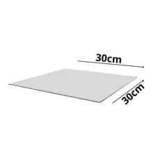 1 Vidro Modulado Para Balcão 30x30 Temperado 4mm