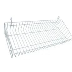 Cesto Para Tela Expositor E Biombo Aramado 1 Peça 20x50 - BRANCO