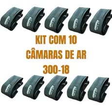 KIT 10 CAMARAS DE AR MOTO HONDA TITAN FAN 125 150 160 YAMAHA YBR FACTOR ARO 18