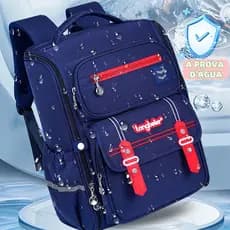 Mochila Infantil Unissex Criança Resistente Moda Impermeável para Escola Reforçada A Prova de Água