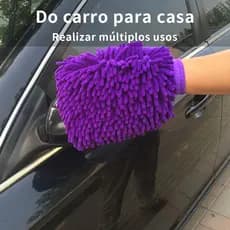 Luva Pano de Microfibra Multiuso Para Limpeza Veicular Carro