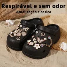 Sapatos de praia Sandália Chinelos Buracos e sapatos Chinelos fechados Formando em um Não fede os pés Anti-deslizamento