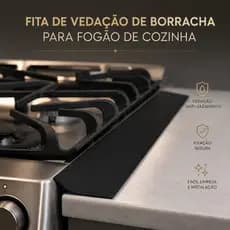 Tiras de Silicone para Abertura de Fogão Anti Óleo e Resistente a Manchas com Proteção de Lacuna do Fogão e Vedação