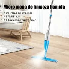 Mop Spray com Reservatório Giratório Mágico Flash Limp Kit Completo com 1 Refil para Limpeza Completa e Prática em Casa