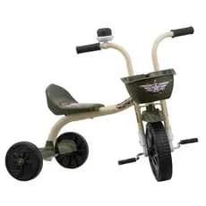 Triciclo Motoca Motoquinha Bicicletinha Criança Infantil Ultra Bikes Military Militar Com Cesto KIDS