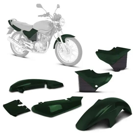 Kit Carenagem 3 Peças Cromo Forte Ybr 125 2000 2001 2002 2003 2004 2005 2006 2007 2008 Promoção
