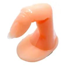 Kit 10 Dedo Postiço Para Treino Manicure Em Plástico