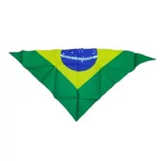 Bandana Lenço Bandeira do Brasil 80Cm