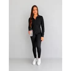 Jaqueta Bomber Casaco Fitness Feminina Com Zíper Inverno Treino Academia