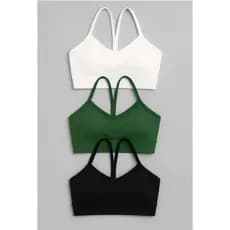 KIT TOP ALCINHA 3 PEÇAS SUPLEX COM BOJO