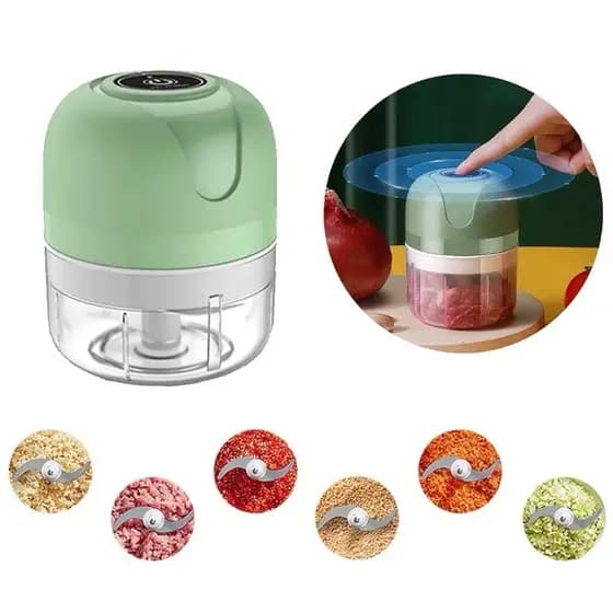 Mini processador de alimentos USB - processador elétrico de alimentos sem fio picador de alho cebola 250ml