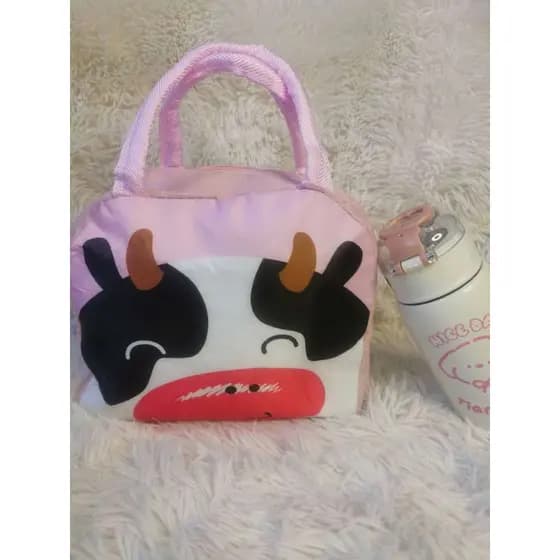 Bolsa Térmica Infantil 3D Personagens Fofo Lancheira Escolar Isolamento Térmico Meninos Meninas