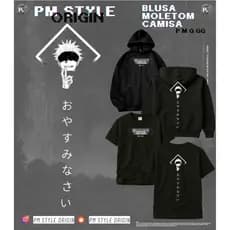 Blusa Moletom e Camisa Jujutsu Kaisen Satoro Gojo Unissex Alta Qualidade Anime Inverno