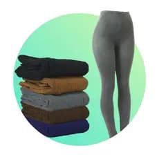 Calça Fusô Lã Tricot 2 Pele Grossa Inverno Lisa