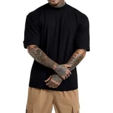Camisa Camiseta Oversized Streetwear Premium basica Lisa Fio 30.1penteado 100% Algodão