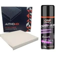 Kit Filtro Ar Condicionado E Higienizador Renault Megane