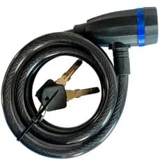 Cadeado Cabo De Aço Trava Moto Estepe Bike 1.2Mt - 2 Chaves