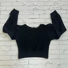 Blusa Feminina Polo Wear Preta Manga Longa P
