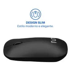 Mouse Sem Fio 2.4GHZ 1200DPI Usb Preto Multi (Multilaser) - MO307