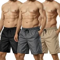 Kit 3 Bermuda Masculina Plus size do GG ao G3 Tactel