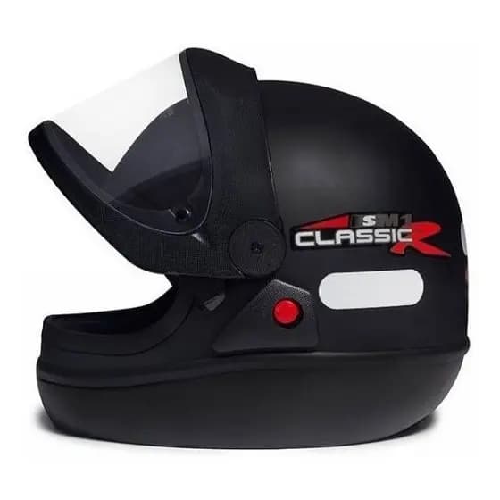Capacete Taurus San Marino Classic Preto Fosco
