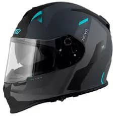Capacete X11 Revo Vision Cinza e Azul Fosco Tam.58