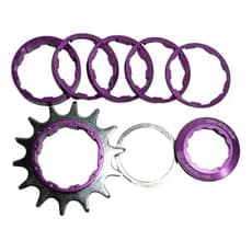 Cog Single Cassete Bike Absolute Brutus 14 Dentes Freeride Violeta 14